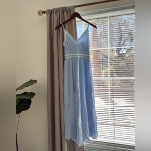 Elegant Japna Light Blue Maxi Dress